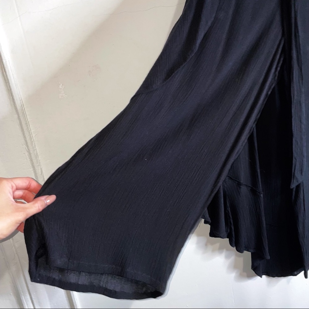 Palazzo pants with attached skirt overlay - Picture 6 of 9